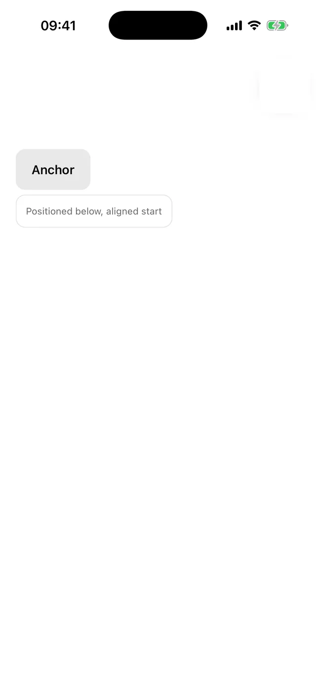 Popper rendered on iOS, light mode