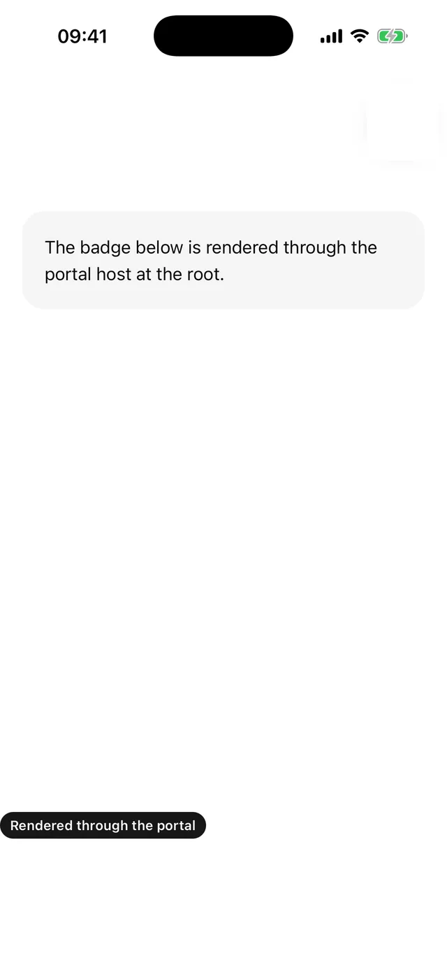 Portal rendered on iOS, light mode